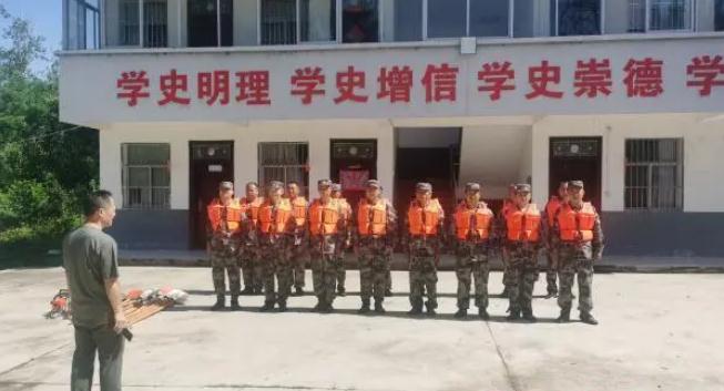 国有驻马店市薄山林场展开防汛应急练习训练
